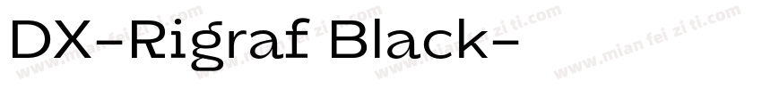 DX-Rigraf Black字体转换